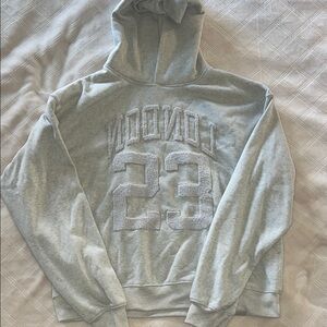 Gray Hoodie with London 23 Design